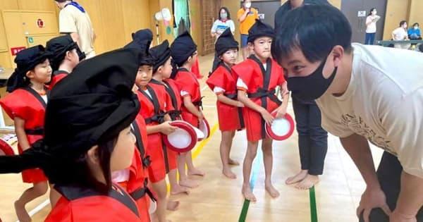 東京の保育園児がエイサー演舞　「中野区と沖縄」1970年から続く縁で実現
