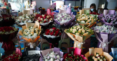 斗南花卉市場、生花の販売好調　雲南省昆明市