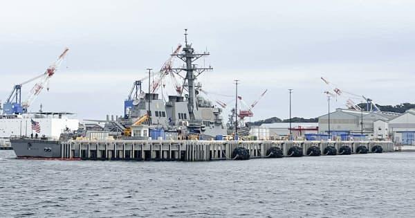米海軍横須賀基地に新桟橋お目見え　最新鋭のステルス駆逐艦に対応