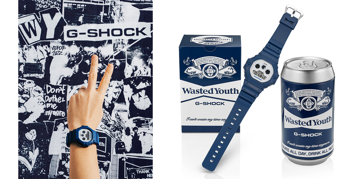 「G-SHOCK」×アーティストVERDYの「ウェイステッド ユース」　コラボ時計を発売