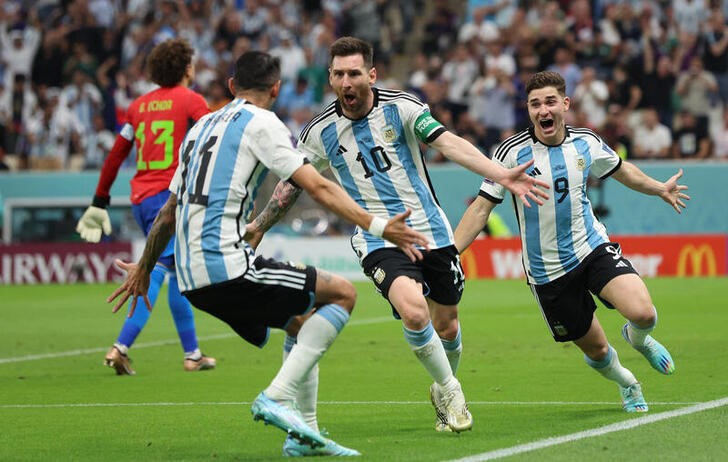 サッカー＝アルゼンチンがメキシコに勝利、メッシが先制ゴール