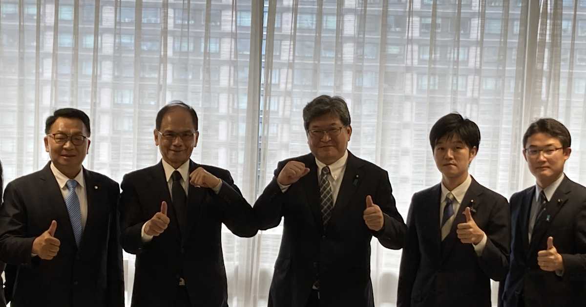 自民・萩生田氏、台湾立法院長と面会　防衛力強化で一致