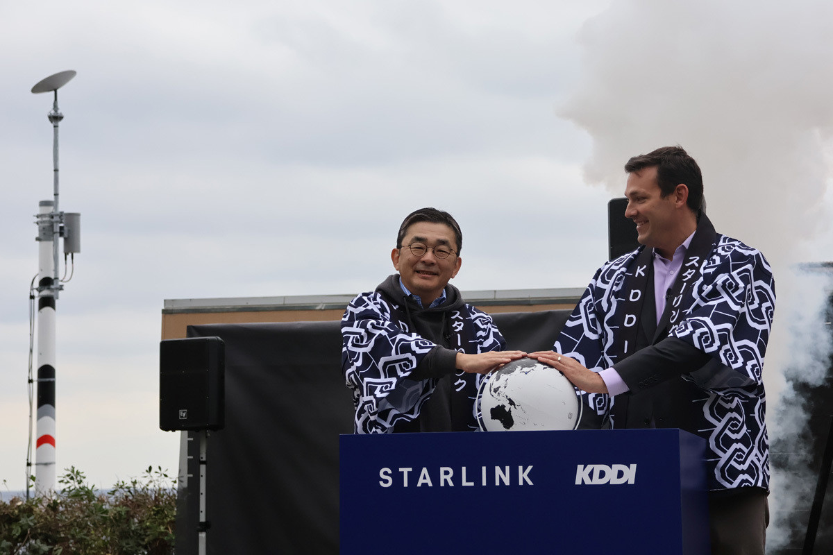 KDDIがスペースXの「Starlink」通信網を利用開始、国内第一弾は静岡県初島