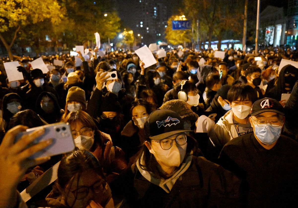 中国、週末の抗議再燃警戒　ネット規制も強化