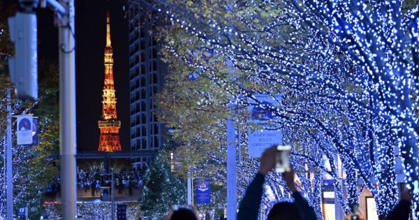けやき坂イルミネーション　東京都心に一足早い「クリスマス」