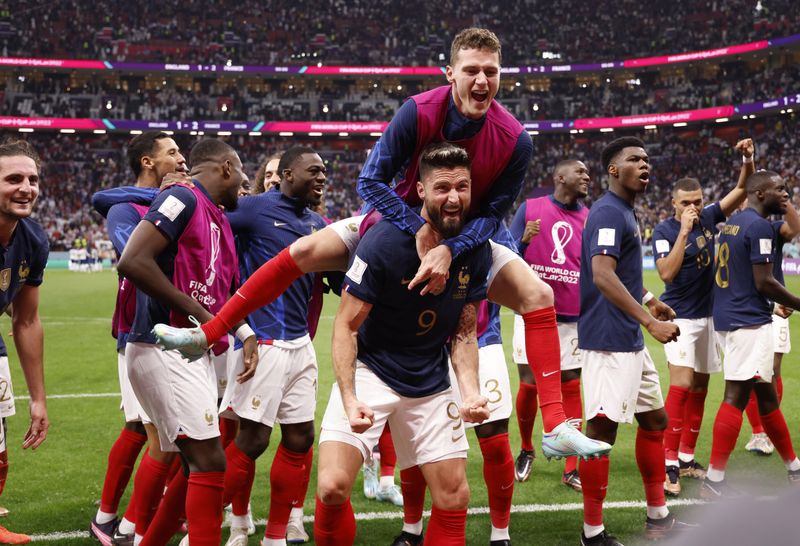 サッカー＝フランス、イングランド下しＷ杯準決勝進出