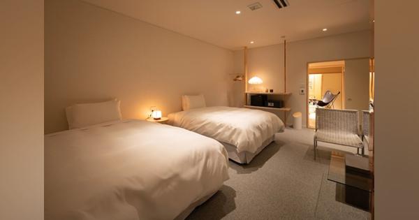 質の良い眠りがテーマの宿泊室、ゴールドウインの「ニュートラルワークス.」がプロデュース