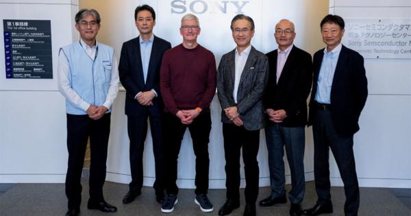 Appleのティム・クックCEOが熊本のソニーCMOSイメージセンサ工場を訪問