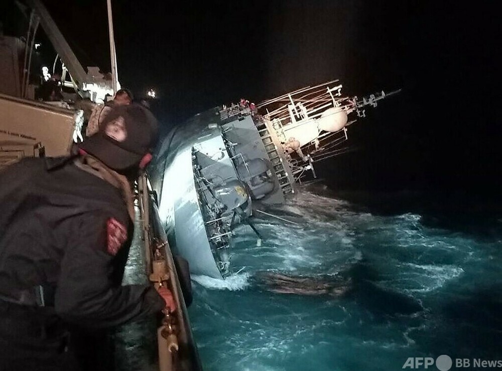 タイ海軍艦艇が沈没、乗組員31人不明