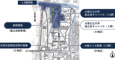大阪府市ら／大阪城東部まちづくり新方針決定、来年度にＡ・Ｃ地区市場調査