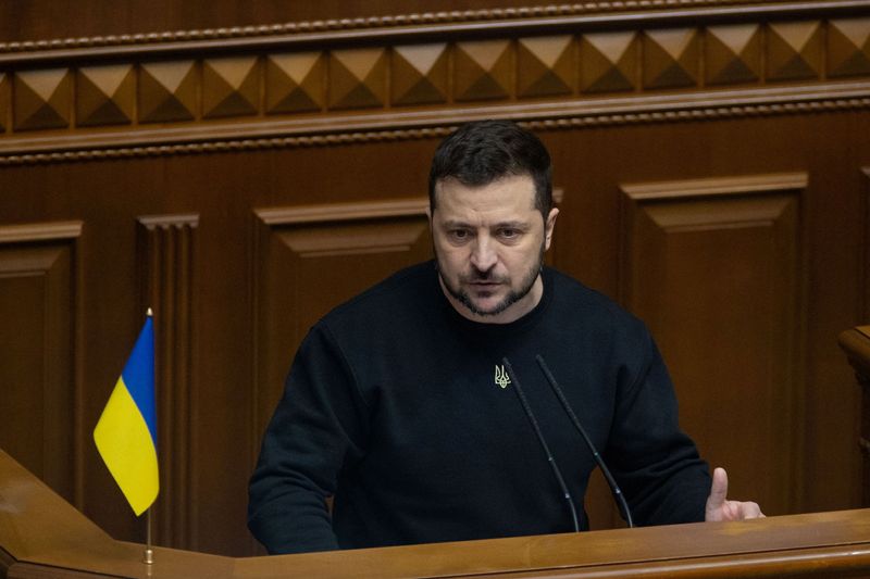 ウクライナは「世界的リーダー」、ゼレンスキー大統領が議会演説