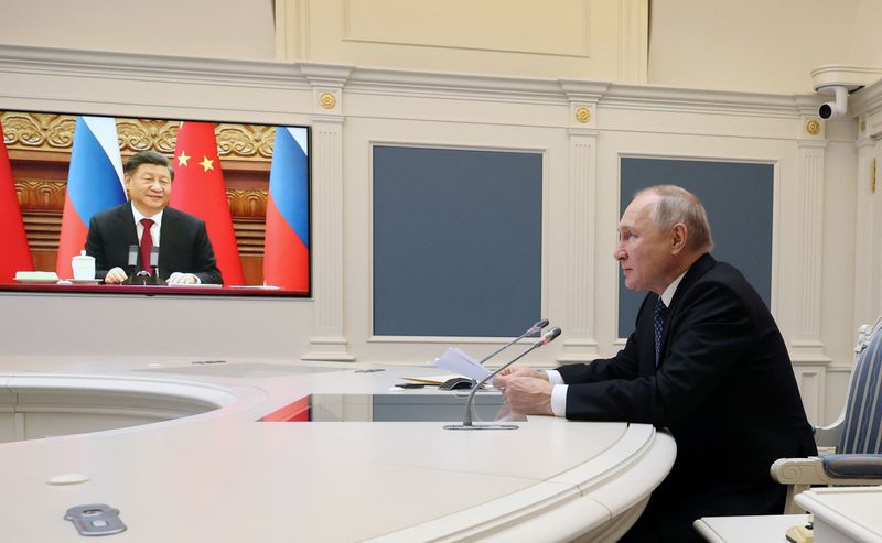 中ロ首脳会談、軍事協力にプーチン氏言及　習氏は和平へ客観姿勢
