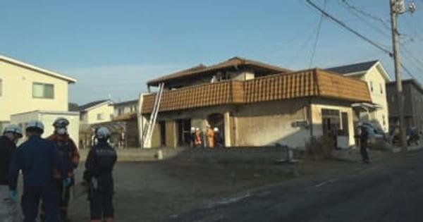 岡山・倉敷市で住宅1棟全焼　3人がけが