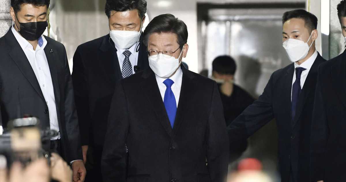 韓国最大野党代表が検察に出頭　市長時代の不正容疑で取り調べ