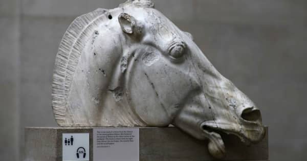 大英博物館で展示のパルテノン神殿の彫刻は「イギリスに所属」＝英文化相