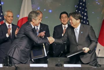 日米、宇宙協力協定に署名　中国に対抗、月探査推進