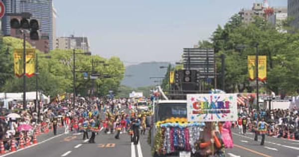 【速報】ひろしまフラワーフェスティバル　平和大通りパレード ４年ぶり復活へ
