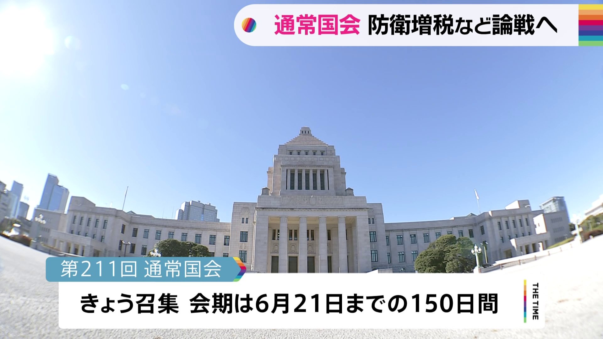 きょうから通常国会　午後に岸田総理が施政方針演説　“防衛増税”や“異次元の少子化対策”めぐり与野党が論戦へ　会期150日間