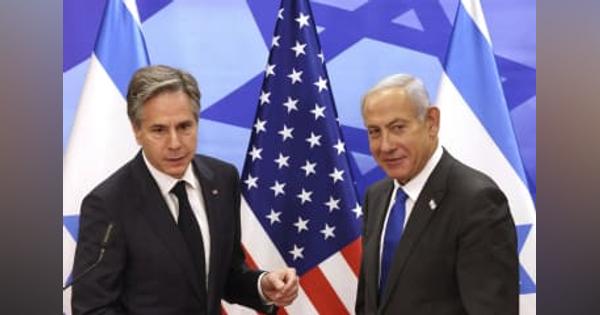 米国務長官、緊張緩和訴え　イスラエル首相と会談