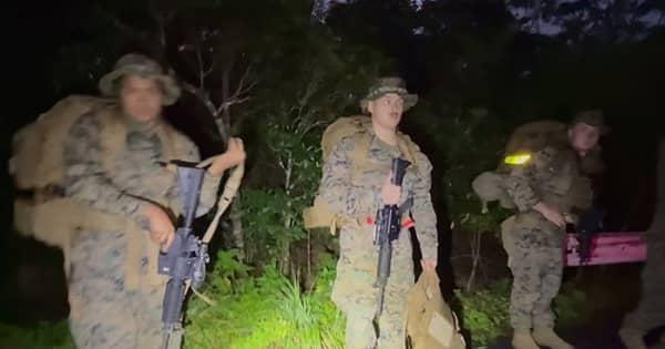 武装の米兵、数十人が銃を手に県道を歩行　12月に国に申し入れたばかり　沖縄・東村高江