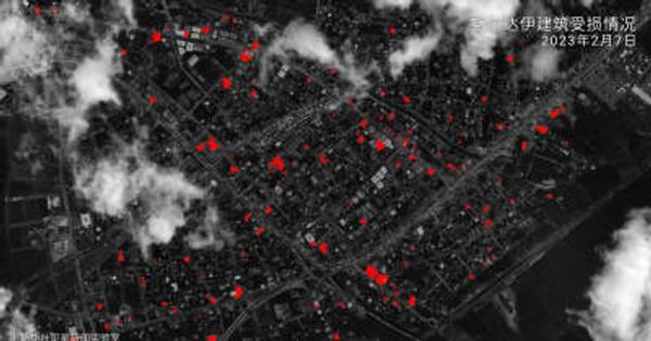 トルコ地震　AIとリモートセンシングで被災状況を可視化