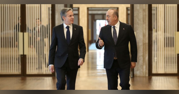 米国務長官、北欧2カ国のＮＡＴＯ早期加盟支持　トルコ外相と会談