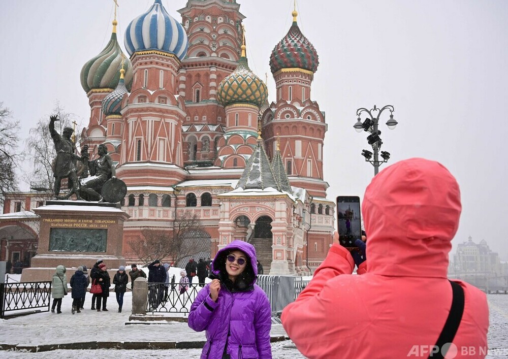 ロシア首都に中国人観光客 団体旅行解禁で