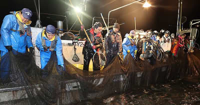 富山でホタルイカ漁解禁