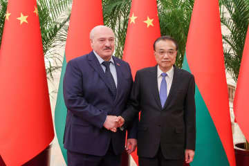 中国、ベラルーシとの連携確認　米欧の対ロシア制裁改めて批判