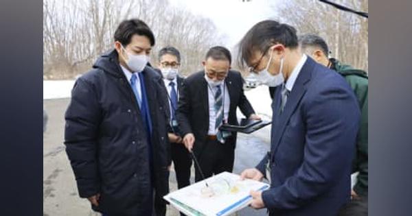 北海道知事「期待新たに」　ラピダス工場予定地を視察