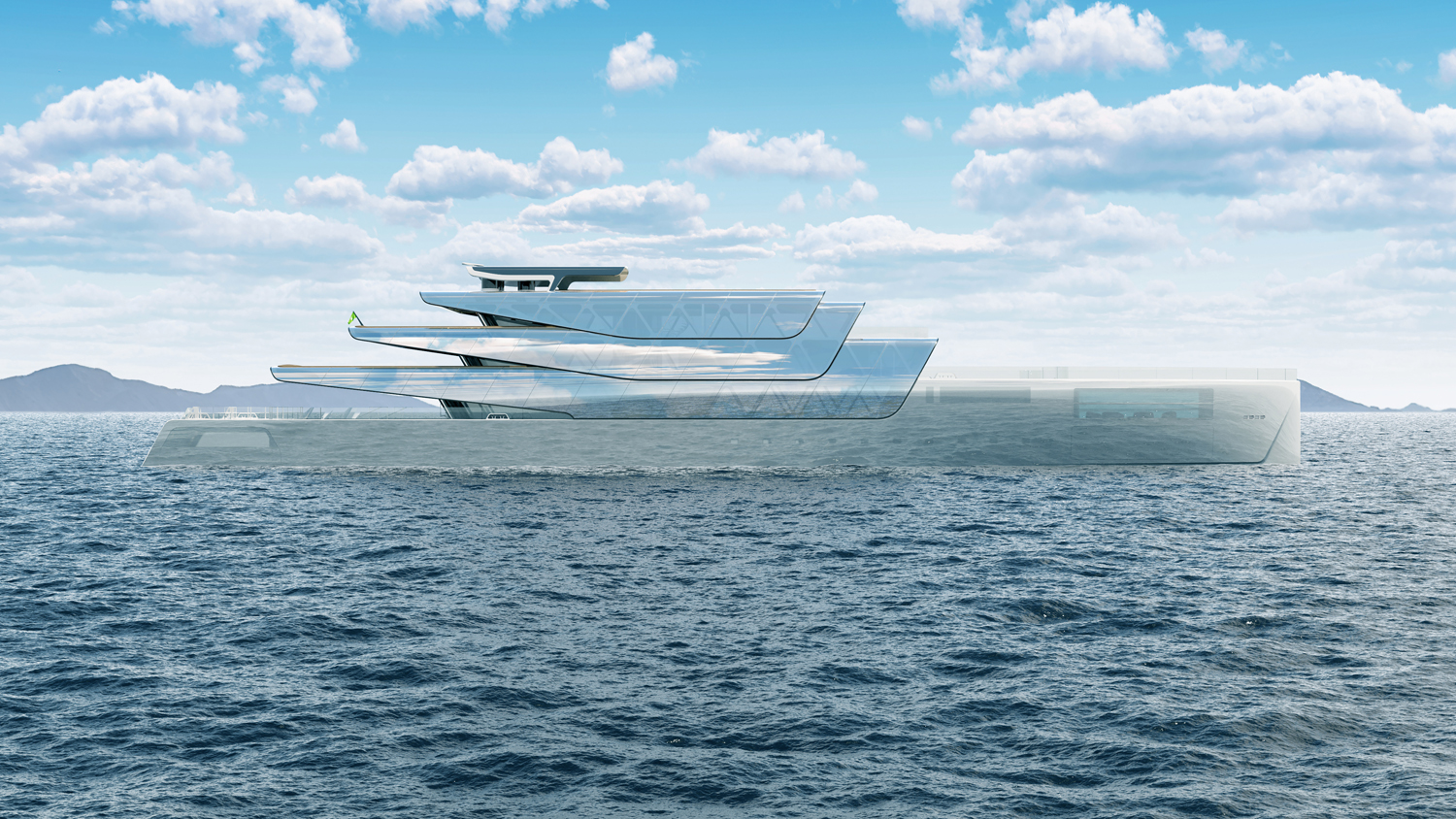 海に溶け込む「透明」な船体　世界初3Dプリントヨットの斬新なコンセプト