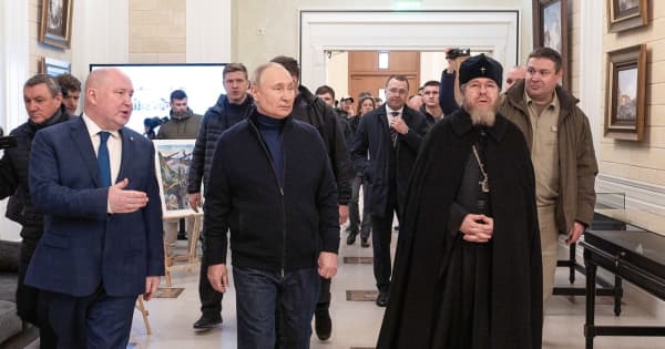 プーチン氏、クリミア訪問　併合9年で実効支配誇示