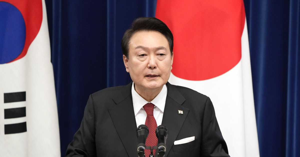 韓国尹大統領「不支持」６０％台に上昇　世論調査、訪日が影響