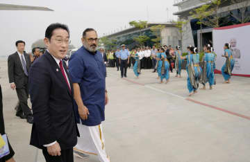 岸田首相、インドに到着　日本時間午後に首脳会談