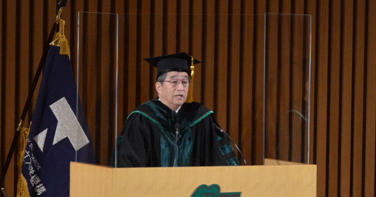名古屋大学長、チャットGPT祝辞披露　「人間らしく」とエール