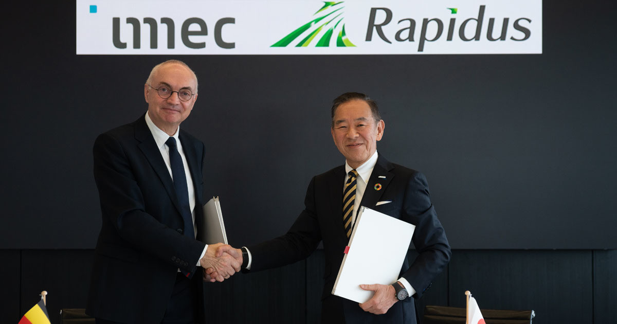 Rapidusがimecの半導体微細化コアパートナープログラムへの参加契約を締結 (TECH+)