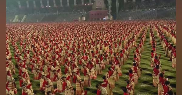 インドで1万人以上が伝統舞踊披露　ギネス世界記録に認定