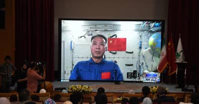 中国宇宙船「神舟15号」の乗組員とSCOの若者が「対話」