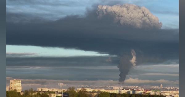 ウクライナ南部・クリミアで燃料施設が炎上　「無人機」による攻撃か　ロイター通信が報道