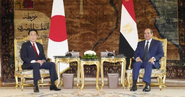 岸田首相「日本の極めて重要なパートナー」　日エジプト首脳会談