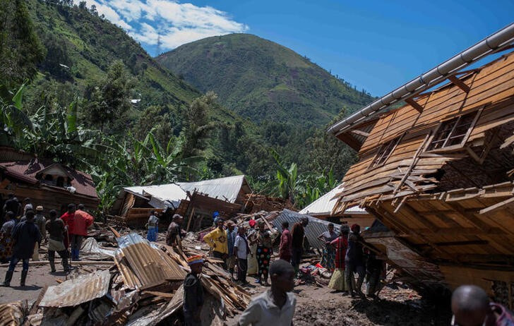 コンゴ洪水の死者が400人超える、東部の村が壊滅状態に