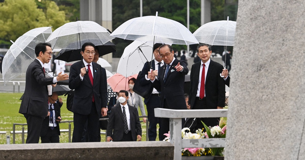 G7サミット初日に平和記念公園で首脳出迎え　岸田首相が表明