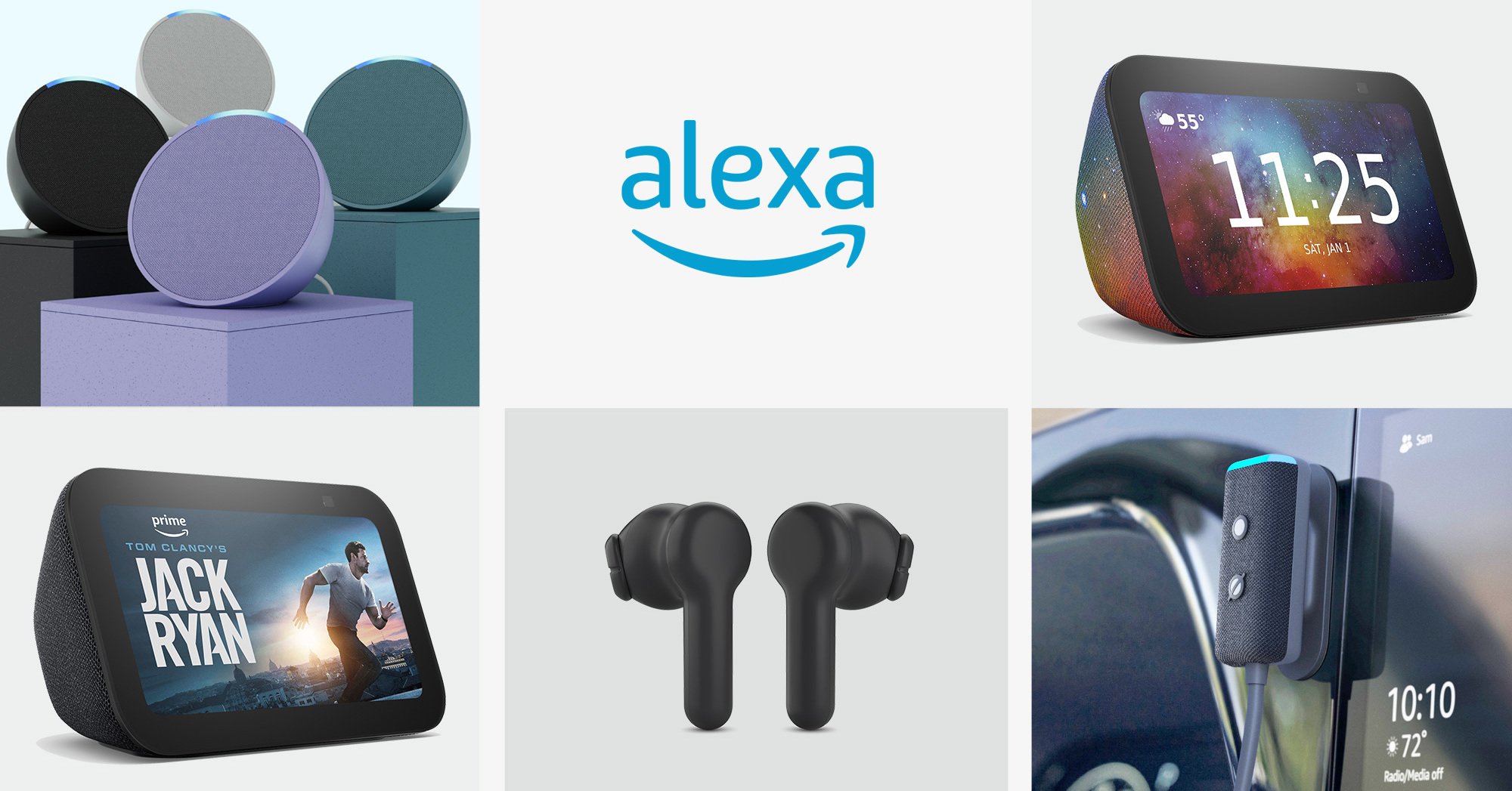 Amazon、ポップなスマスピ「Echo Pop」（5980円）や「Echo Auto 第2世代」（7980円）などAlexa新製品を多数発表