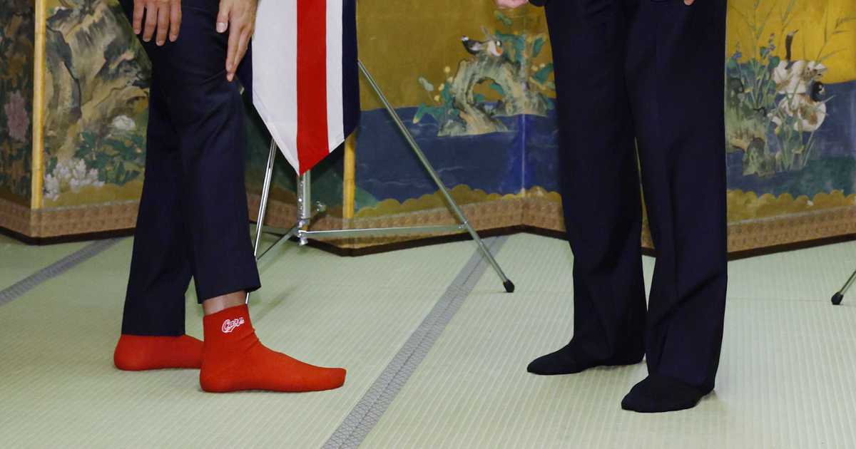 スナク氏「カープの靴下」で会食　鯉党の首相にアピール