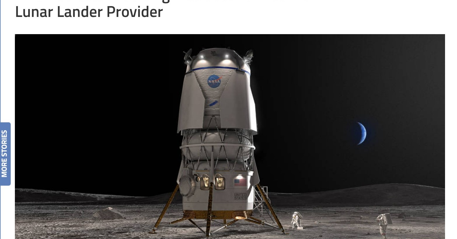 NASA、「アルテミスV」の有人月着陸船はSpaceXではなくBlue Originに