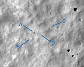 月着陸船の残骸か、米撮影　ispaceの予定地近く