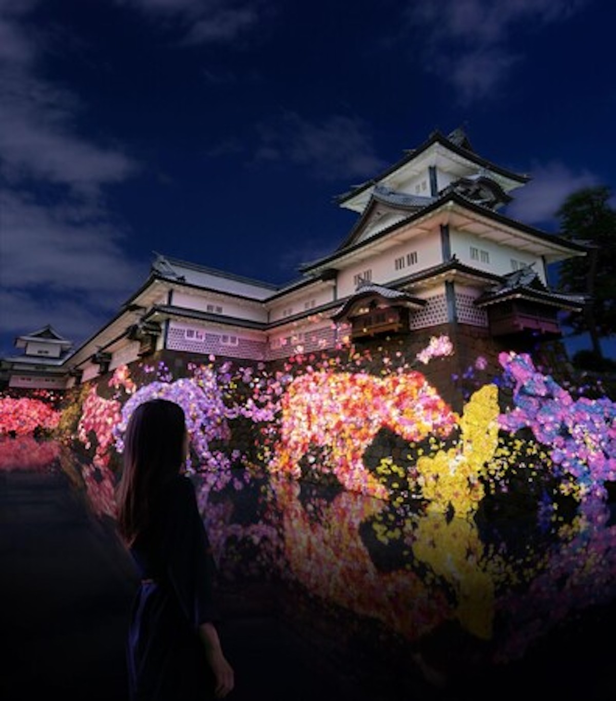 チームラボ、石川・金沢城公園で「チームラボ 金沢城 光の祭」開催へ　人々の存在によって変化するアート空間