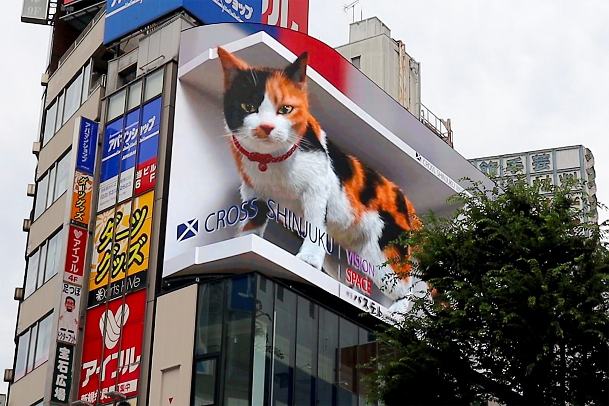 「新宿東口の猫」の広告効果も計れる？ 広がる「裸眼3D広告」が変えた、屋外広告の常識