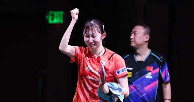 【世界卓球】早田ひな 涙のメダル獲得！死闘の末、世界3位の中国選手を撃破