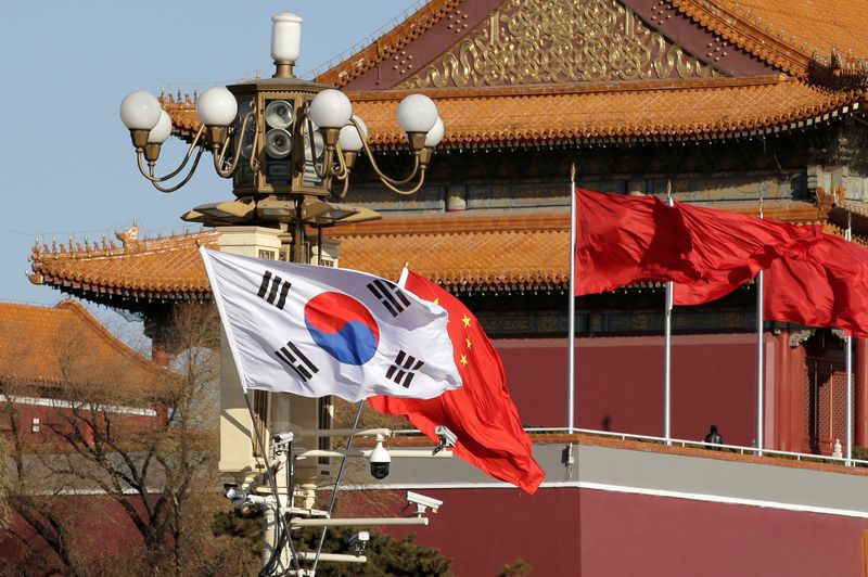 中国、大使発言巡る抗議に不満表明　韓国大使呼び出し